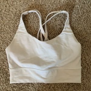 White lulu lemon sports bra